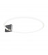 Anillo Modern Integrated LED Wall Lamp Chrome 3000K-1