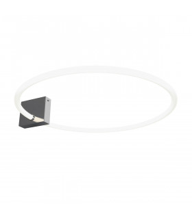 Anillo Modern Integrated LED Wall Lamp Chrome 3000K-1