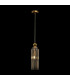 Antic Modern Slim Pendant Ceiling Light Gold Glass Cognac Shade-2