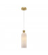 Antic Modern Slim Pendant Ceiling Light Gold Glass White Shade-1