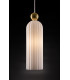 Antic Modern Slim Pendant Ceiling Light Gold Glass White Shade-3
