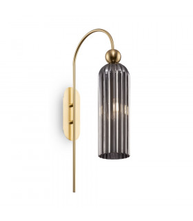 Antic Modern Wall Lamp Gold Glass Grey Shade-1