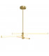 Axis Modern Integrated Pendant Ceiling Light Gold 3000K Acrylic Frosted Shade-1