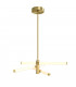 Axis Modern Integrated Pendant Ceiling Light Gold 3000K Acrylic Frosted Shade-1