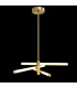 Axis Modern Integrated Pendant Ceiling Light Gold 3000K Acrylic Frosted Shade-2
