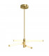Axis Modern Integrated Pendant Ceiling Light Gold 3000K Acrylic Frosted Shade-4