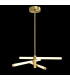 Axis Modern Integrated Pendant Ceiling Light Gold 3000K Acrylic Frosted Shade-5