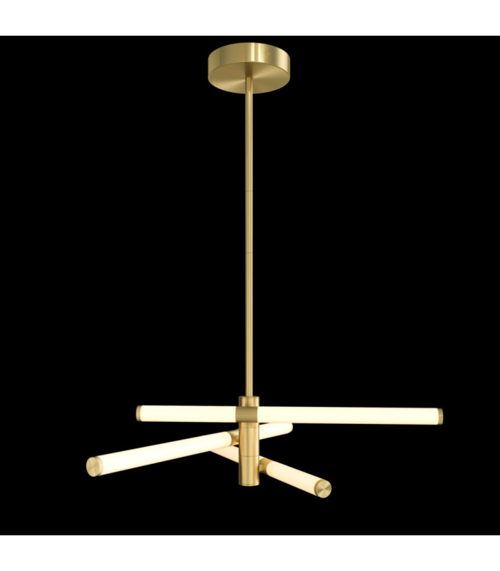 Axis Modern Integrated Pendant Ceiling Light Gold 3000K Acrylic Frosted Shade-5