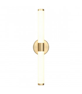 Axis Modern Integrated LED Wall Lamp Gold 3000K Acrylic Frosted Shade-2