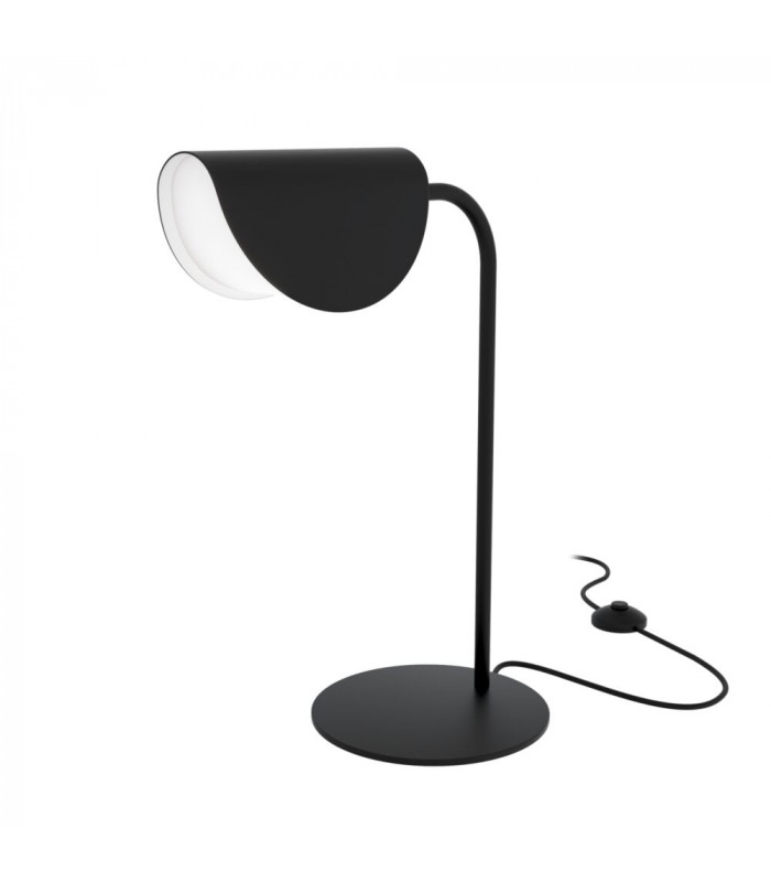 Mollis Modern Table Lamp Black Acrylic Shade-1