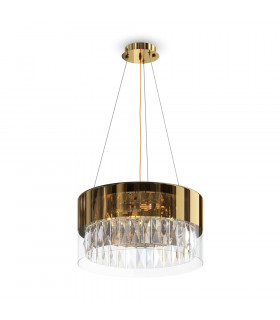Wonderland Modern Cylindrical Pendant Ceiling Light Gold-1