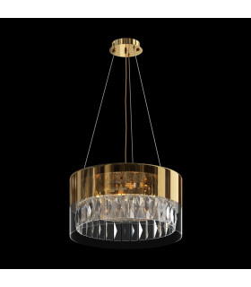 Wonderland Modern Cylindrical Pendant Ceiling Light Gold-2