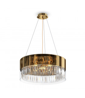 Wonderland Modern Cylindrical Pendant Ceiling Light Gold-1