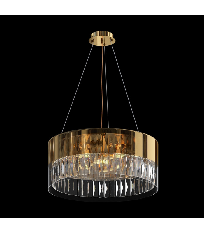 Wonderland Modern Cylindrical Pendant Ceiling Light Gold-2
