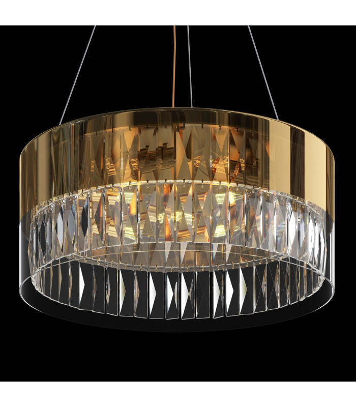 Wonderland Modern Cylindrical Pendant Ceiling Light Gold-4