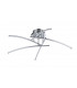 Pluto Modern Integrated LED Semi Flush Light Nickel 2700K-1