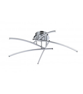 Pluto Modern Integrated LED Semi Flush Light Nickel 2700K-1