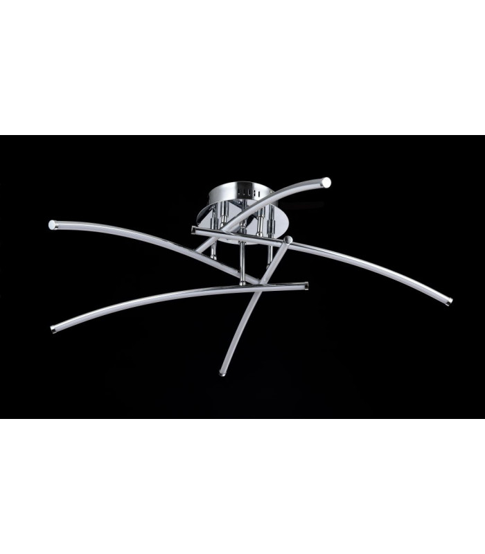 Pluto Modern Integrated LED Semi Flush Light Nickel 2700K-3