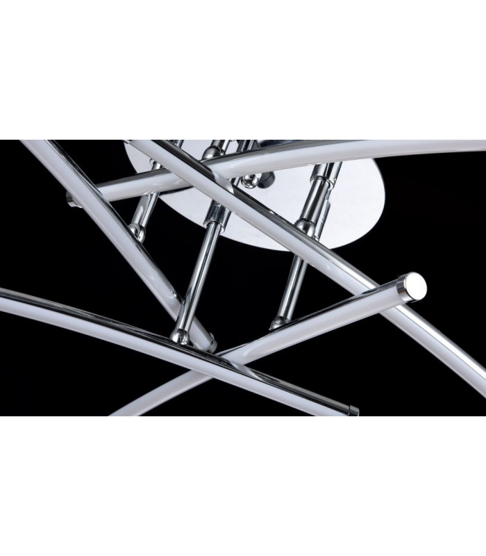 Pluto Modern Integrated LED Semi Flush Light Nickel 2700K-4