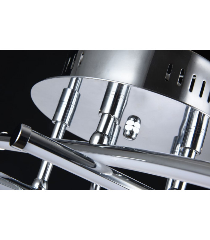 Pluto Modern Integrated LED Semi Flush Light Nickel 2700K-5