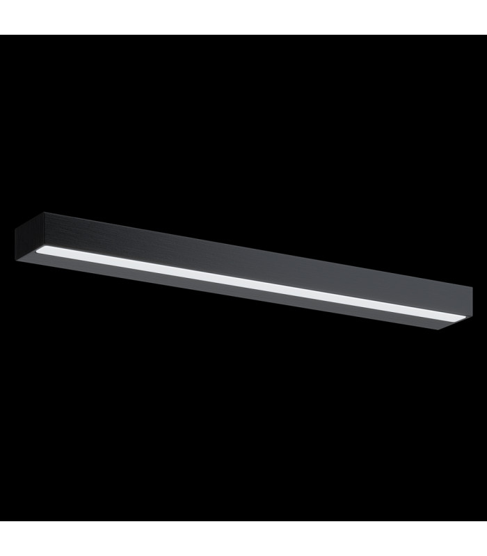 Orion Mirror Integrated LED Wall Lamp Black 4000K-2