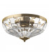 Facet Neoclassic Bowl Semi Flush Ceiling Light Gold-1