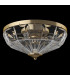 Facet Neoclassic Bowl Semi Flush Ceiling Light Gold-2