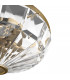 Facet Neoclassic Bowl Semi Flush Ceiling Light Gold-3