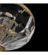 Facet Neoclassic Bowl Semi Flush Ceiling Light Gold-4
