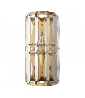 Facet Neoclassic Glass & Crystal Wall Lamp Gold-1