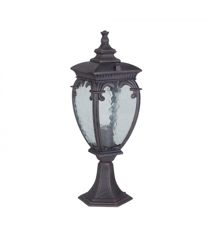 Fleur Outdoor Pedestal Light Bronze Antique IP44