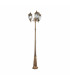 Fleur Outdoor Lamp Posts Black with Gold IP44