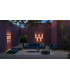 Strato Outdoor Up Down Wall Lamp Black IP54 3000K-1