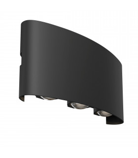 Strato Outdoor Up Down Wall Lamp Black IP54 3000K-2