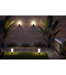 Willis Outdoor Pedestal Light Grey IP54-2