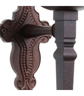 Mitre 1 Light Aged Single Wall Light
