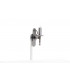 Mitre 1 Light Sterling Iron Single Wall Light