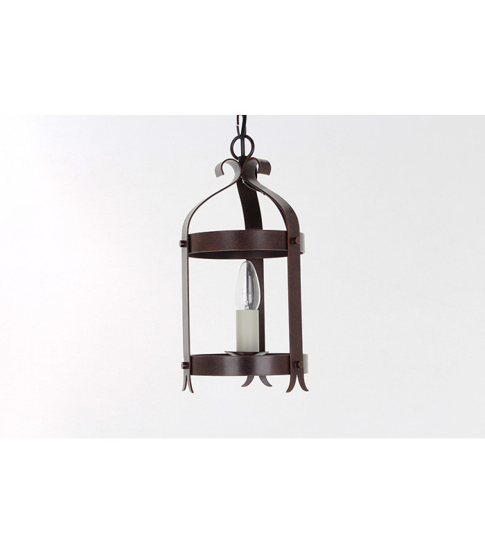 Villa 1 Light Aged Iron Traditional Indoor Lantern