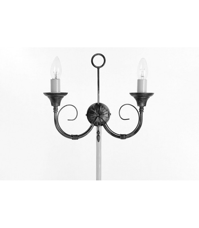 Classica 2 Light Matt Black Twin Wall Light-1