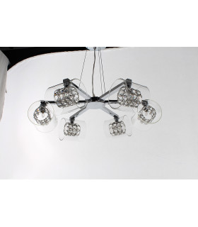 Sonja 6 Light Chrome Ceiling Pendant-1