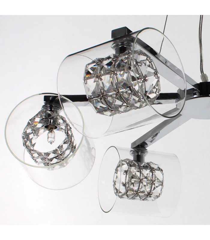 Sonja 6 Light Chrome Ceiling Pendant-2