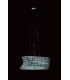 Tia 6 Light Ceiling Fitting Chrome Clear Crystal With Frosted Diffuser CFH211131/06/CLR/CH-1
