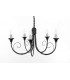 Classica 5 Light Matt Black Ceiling-1