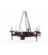 Refectory 3 Light Aged Iron Ceiling