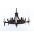 Mitre 5 Light Aged Iron Ceiling