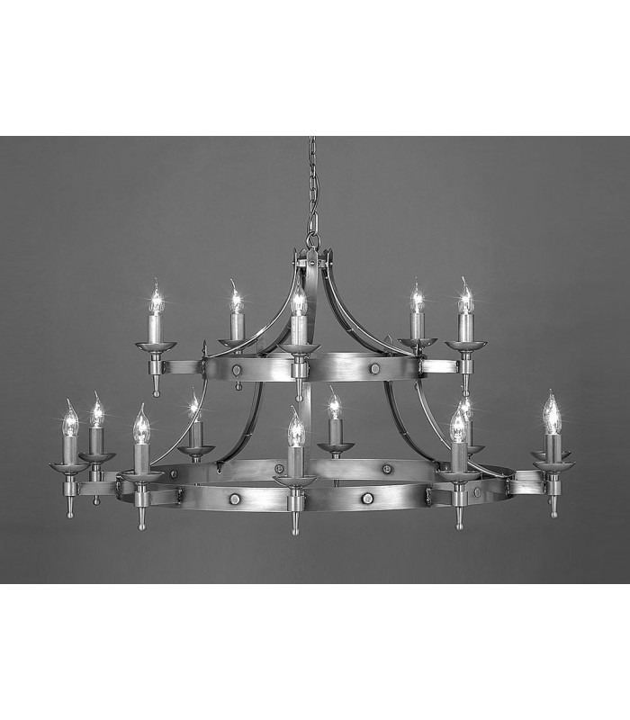 Saxon 15 Light Aged Two-Tier Ceiling-1