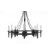 Baronial 8 Light Matt Black-1