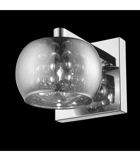 Deni 1 Light Chrome Wall Light-2