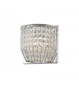 Carlo 1 Light Wall Lamp Polished Chrome Fitting-1