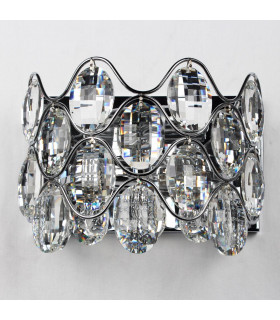 Raina 2 Light Chrome Wall Light-2